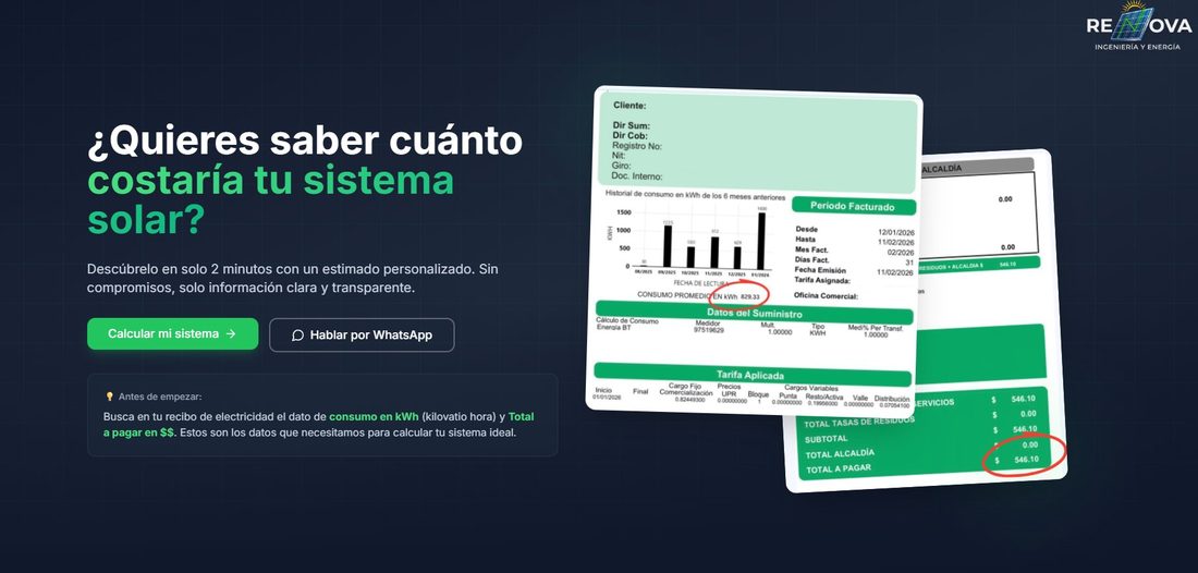 RENOVA landing page
